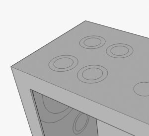 Knockout 3/4" Hole