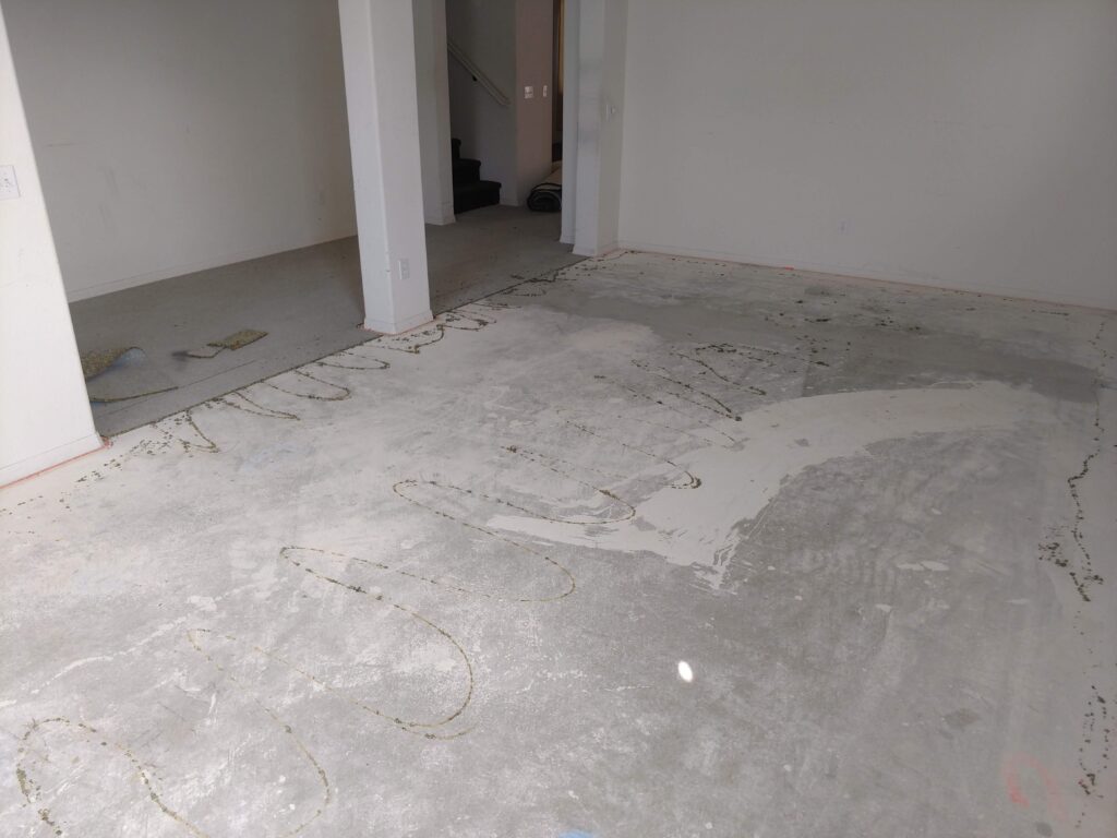 Carpet 을 걷어낸 모습